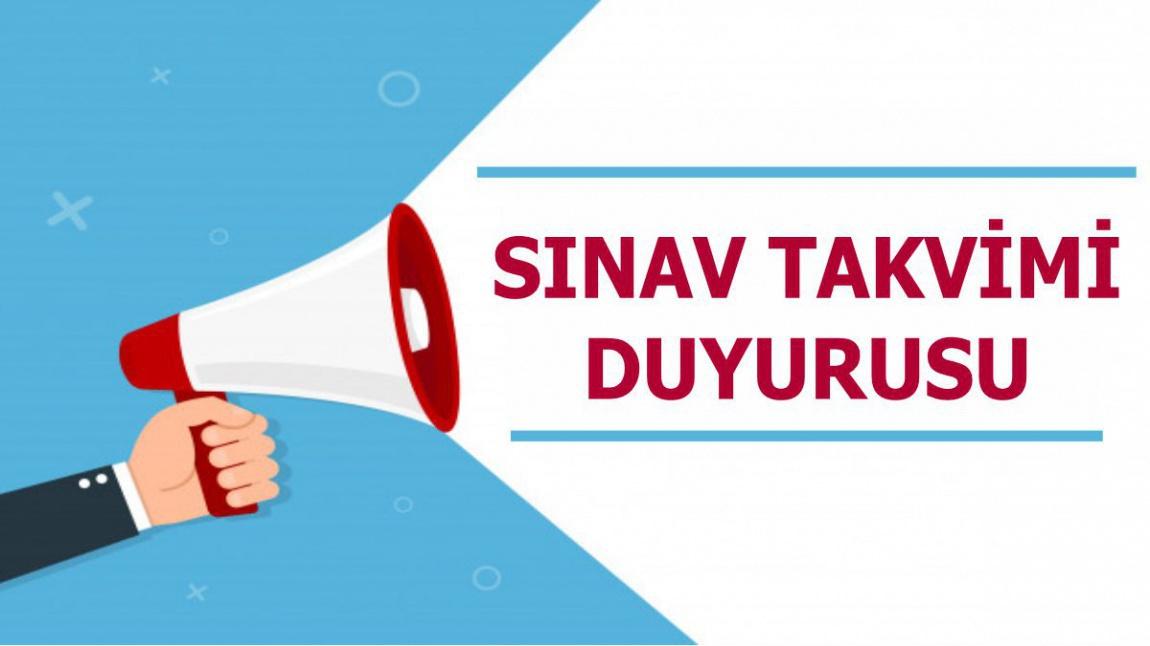 2024-2025 EĞİTİM ÖĞRETİM YILI 1. DÖNEM 1. SINAV TAKVİMİ